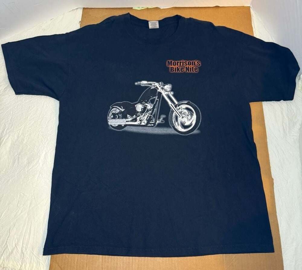 Jerzees Heavyweight Cotton Morrison's Bike Nite T-Shirt XL Black